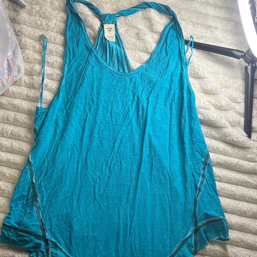 We The Free Teal Tank Top